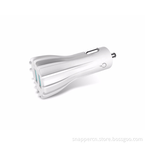QC3.0 dual USB quick charger port 36w 12v car charger include a 1m micro cable compatible 99% mobile device